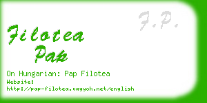 filotea pap business card